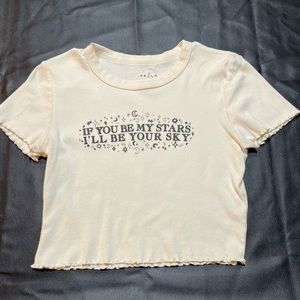 “if you be my star i’ll be your sky” baby tee from pacsun
